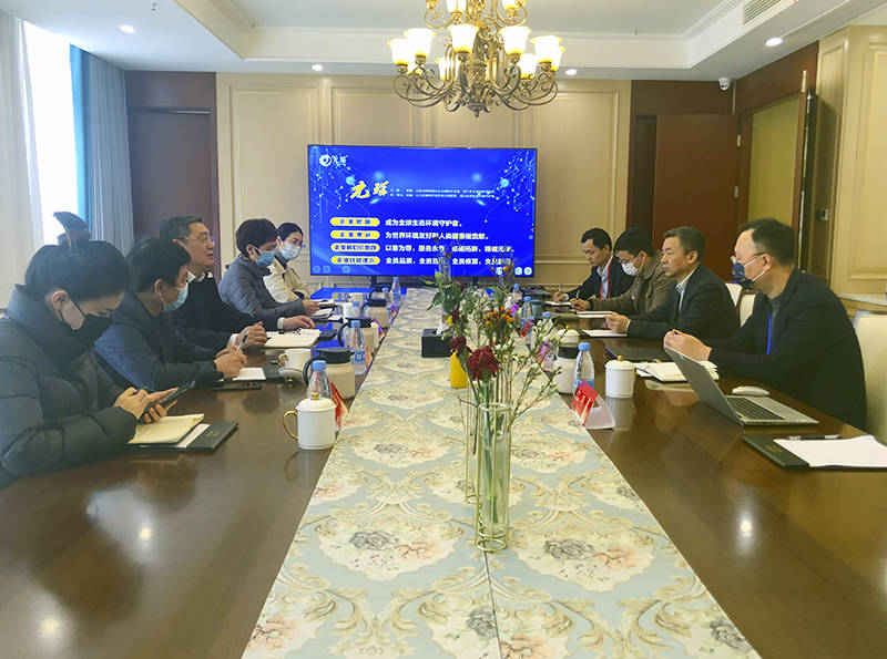  安徽省纺织行业协会到3499拉斯维加斯科技调研走访 